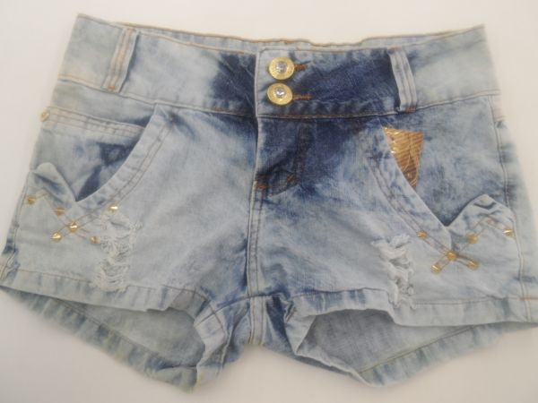 Shorts Jeans Manchado