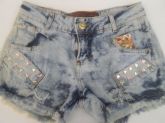 Shorts Jeans Manchado